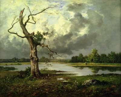 French River Landscape by Leon Richet